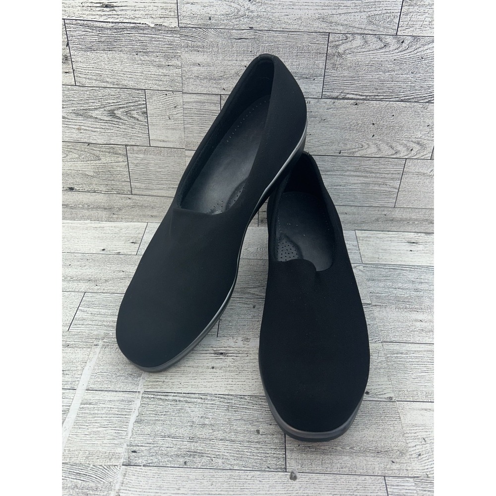 SAS Shoes Womens Sz 7.5N Black Tripad Comfort Slip On Loafers Walking Nurse Work